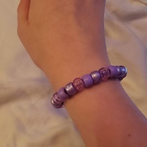 Neon handmade bracelets (purple)